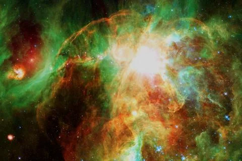 Beautiful colors of outer space. Elements of this image furnished by NASA Stock Photos