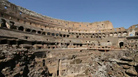 The beautiful Colosseum in Rome, Italy Stock Footage