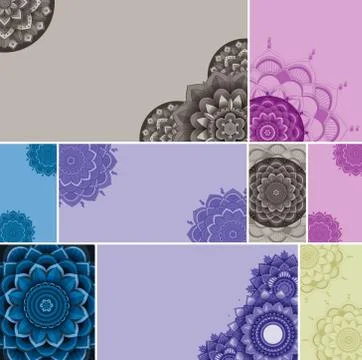 Beautiful colour mandala background Stock Illustration