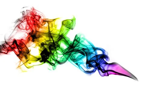Beautiful coloured smoke Foto stock