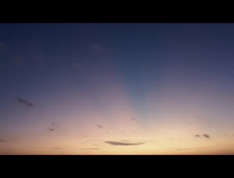 The Beautiful Colours Of The Sky As The Sun Sets, Maldives Stock Footage 295415931