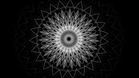 Beautiful complex mandala pattern - seamless looping (FULL HD) Video stock 88495739