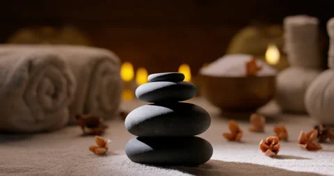 Beautiful composition of various spa bodycare supplements. Close up shot of Stock Footage 180634189