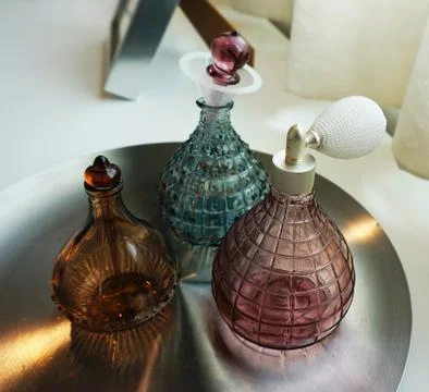 Beautiful of container for perfume Stock Photos