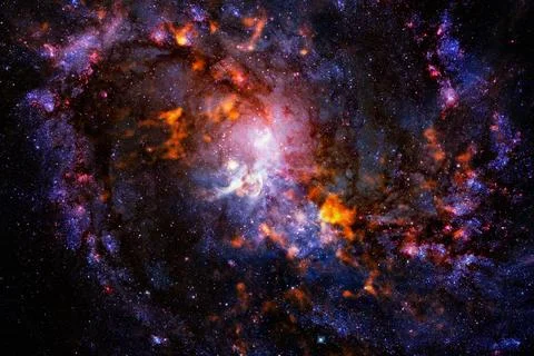 Beautiful cosmos. Science fiction. Elements of this image furnished by NASA Stock Photos
