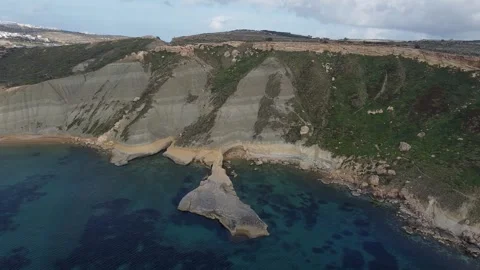Beautiful cost side of Malta Video stock 261304923