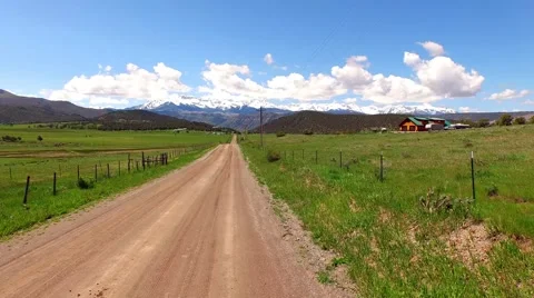 Beautiful Country Road In Spring Stock Footage 50543797