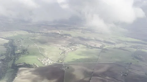 Beautiful countryside with clouds Stock Footage 257340585