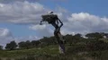 Beautiful countryside landscape with stork nest in Portugal 4k or 4k+ Resolution