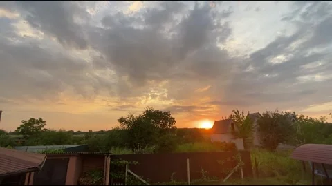 Beautiful countryside views at sunset. Stock Footage 281753382