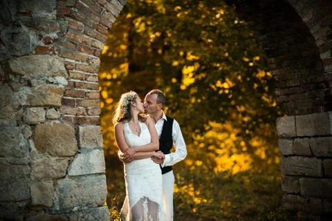 Beautiful couple posing Stock Photos