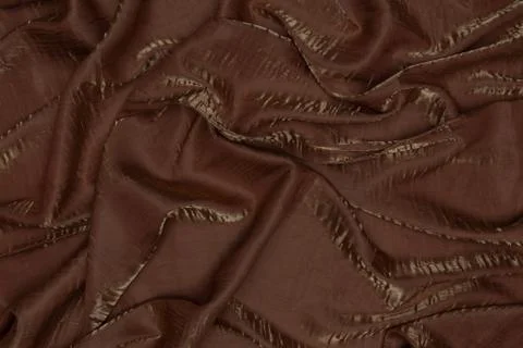 Beautiful creative brown fabric with textile texture background Stock Illustration