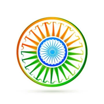 Beautiful creative vector indian flag design Stock Illustration