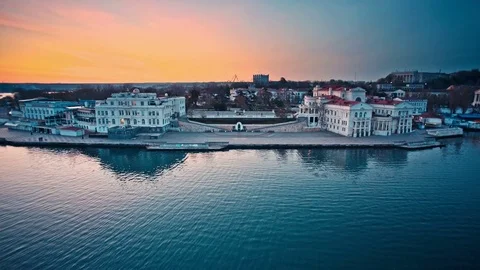 Beautiful Crimean cityscape Video stock 83548367