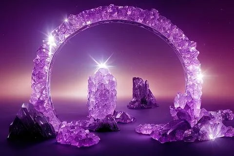 Beautiful crystal abstract background, light heaven cristals. Illustrazione stock
