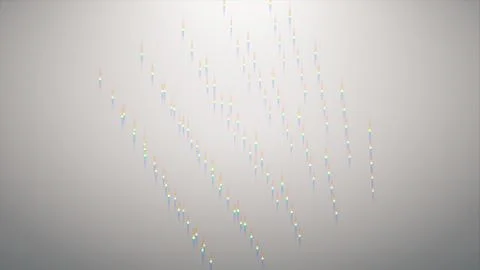 Beautiful cube box particle design Stock Illustration