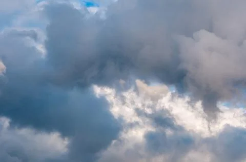 Beautiful cumulus clouds Stock Photos