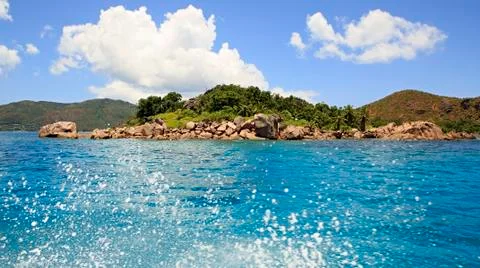 Beautiful Curieuse Island in Indian Ocean Foto stock
