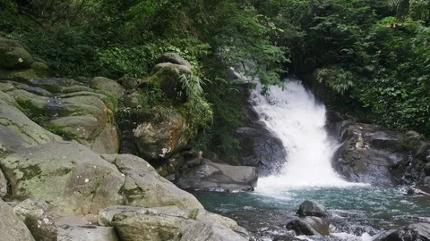 Beautiful Curug Panjang Stock Footage 124674232