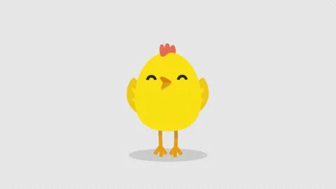 Beautiful Cute and Happy Easter Chick, jumping alpha channel Stock Footage 151465807