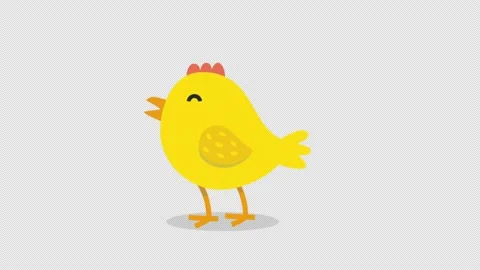 Beautiful Cute and Happy Easter Chick, jumping alpha channel Stock Footage 151465915
