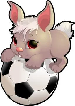 Beautiful cute rabbit Stock Illustration