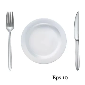 Beautiful cutlery 库存插图