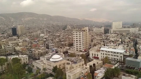Beautiful Damascus city, Syria Stock Footage
