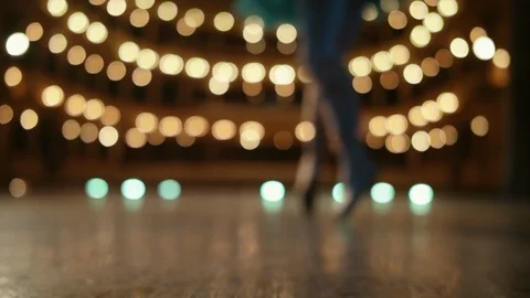 Beautiful Dance. Ballet Dancer On Stage. Vídeos de archivo 104172637