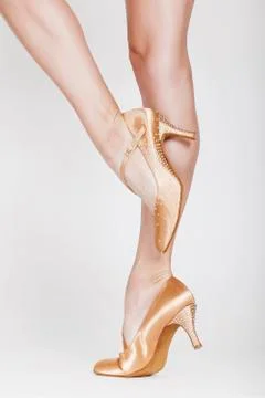 Beautiful dancer legs Stock Photos
