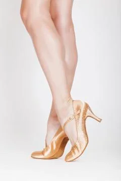 Beautiful dancer legs Stock Photos