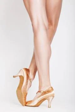 Beautiful dancer legs Stock Photos