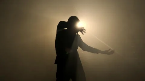 Beautiful dancing background slow motion... | Stock Video | Pond5