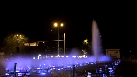 The beautiful dancing fountains Video stock 101041870