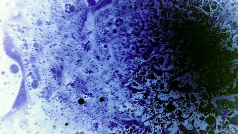 Beautiful dark blue changing liquid Stock Footage 124436725