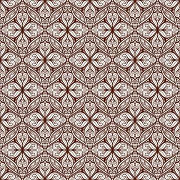 Beautiful dark brown pattern Stock Illustration