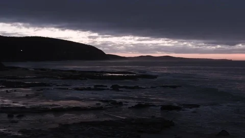 Beautiful dawn over the sea Stock Footage 80999955