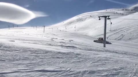 Beautiful Day in Empty Winter Resort Video stock 149075719