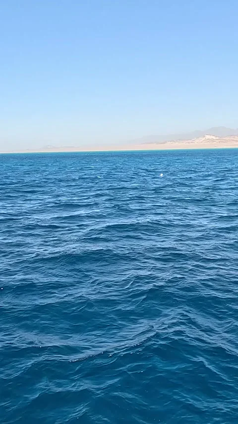 A Beautiful Day by the Ocean: Captivating Waves and Serene Blue Waters Under a 库存影片 331278094