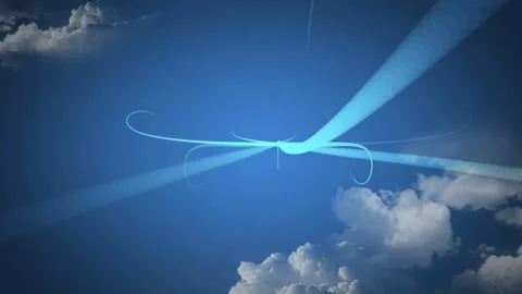 Beautiful Day sky view with planetary landscape. Seamless looping 4k time-lapse Stock Footage 323170393