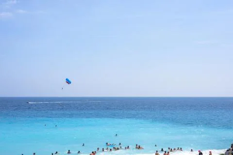Beautiful daylight view to Nice Cote D'azur beach in France Stock Photos