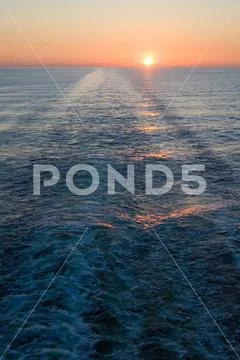 Beautiful decline in the sea Stock Photos