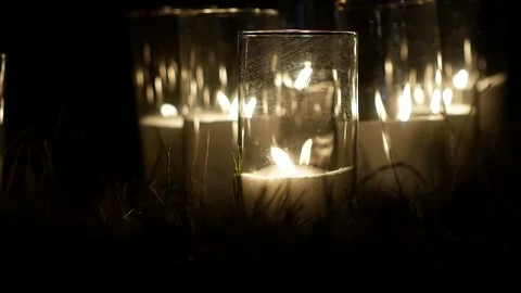  Beautiful decor for the evening ceremony. Stock Footage 137948443