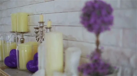 Beautiful decor in the studio Stock Footage 49742597