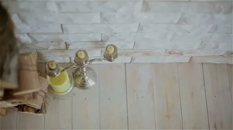 Beautiful decor in the studio Stock Footage 49742754