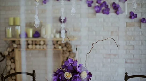 Beautiful decor in the studio Stock Footage 49742984