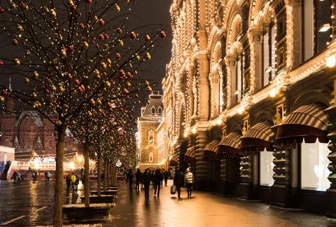 Beautiful decorated building in perspective Stock Photos