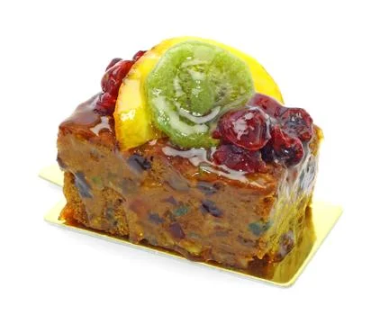 Beautiful decorated fruit cake Stock Photos