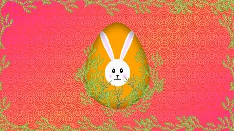 Beautiful decoration for Easter holiday with egg Illustrazione stock