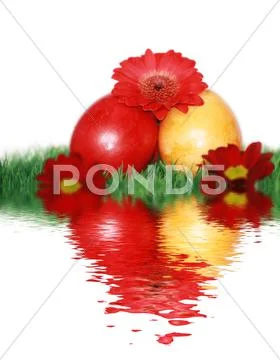 Beautiful decoration at easter time Stock Photos
